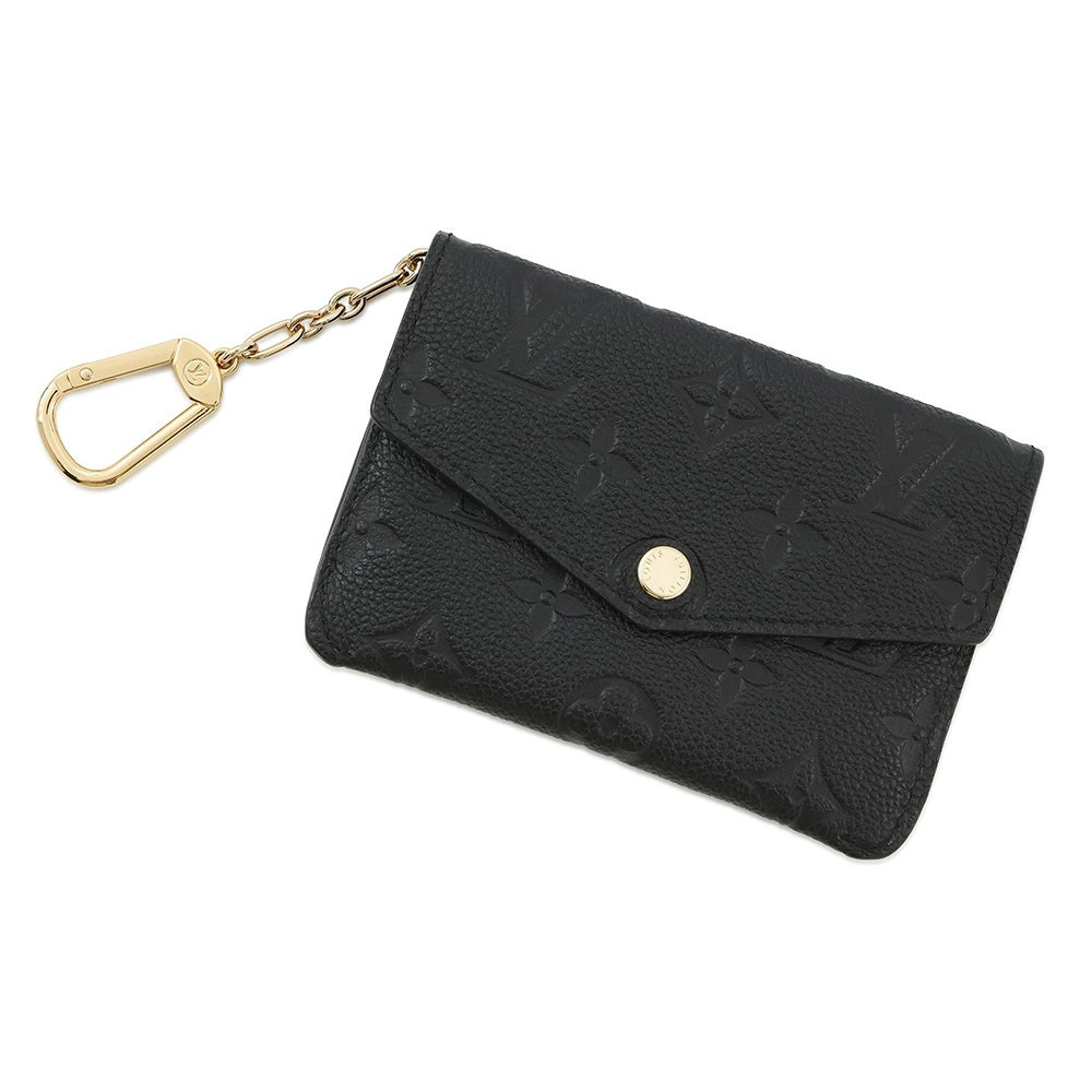 Louis Vuitton Monogram Empreinte Pochette coin case Wallet Black Wallet Purse